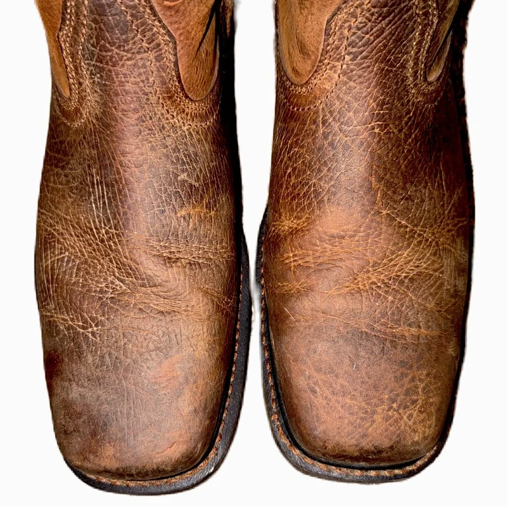 Ariat 12D Rambler Western Cowboy Work Boots Tread Earth Brown Steel Toe EUC Best - Picture 5 of 11